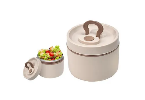 Thermo Lunchbehälter 650ml Edelstahl Warmhaltebox mit Löffel