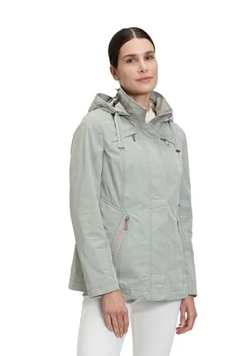 Gil Bret Damen Sommerjacke mit Abnehmbarer Kapuze Tea, 38 - Funktionsjacke mit leicht taillierter Passform und abnehmbarer Kapuze, ideal für wechselhaftes Wetter und stylische Outfits.