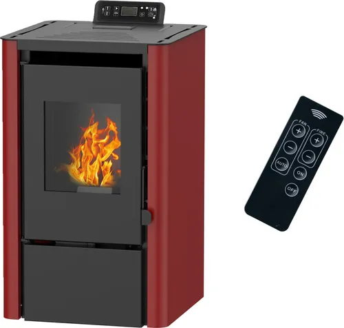 Anita Luft-Pelletofen 7,6 kW Bordeaux von Sannover