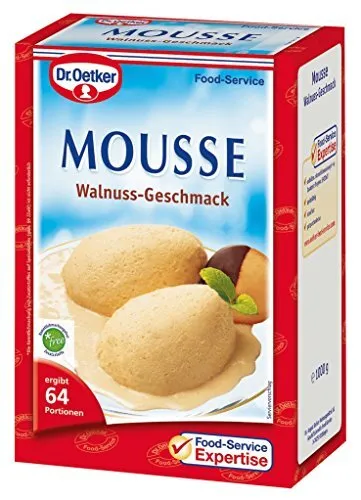 Dr. Oetker Mousse Walnuss-Geschmack 1 kg, 1er Pack (1 x 1 kg)