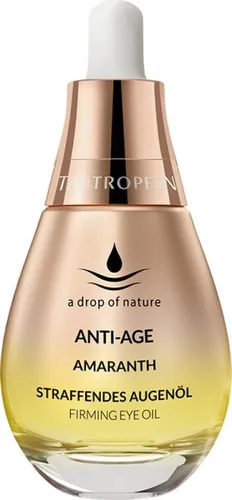 TAUTROPFEN Pflege Amaranth Anti-Age Augenöl 15 ml - Augenpflege für reife Haut, reduziert feine Linien und glättet die Augenpartie mit Coenzym Q10 und pflanzlichem Botox.