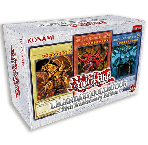 YuGiOh! Legendary Collection: 25th Anniversary Edition - NEU & OVP! - Gesellschaftsspiel - Special Edition Box mit Ultra Rare Karten und nostalgischen Booster-Packs, ideal für Sammler und Yu-Gi-Oh! Fans.