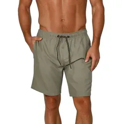 riverso Badehose Herren RIVDavid Regular Fit Washed Grün-Schwarz - Herren-Bademode mit elastischem Bund und verstellbarem Kordelzug für maximalen Tragekomfort. Ideal für Wassersport und Freizeitaktivitäten.