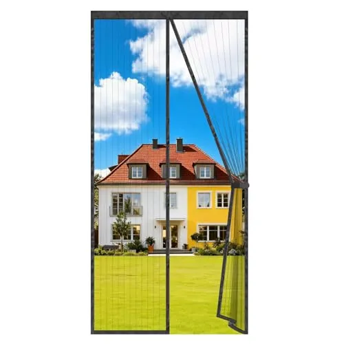 Auxmir Fliegengitter Tür Magnet 110x220cm – Effektiver Insektenschutz für Türöffnungen