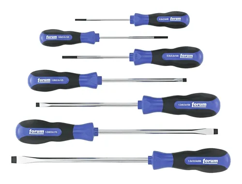 Forum 7-teiliges Schraubendreher-Set für Schlitz-Schrauben von Forum
