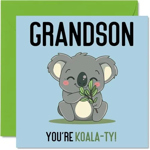 Stuff4 Geburtstagskarten für Enkel, Koala-Ty