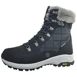 Brütting Himalaya Boots Schwarz - Wasserdichte Winterstiefel - Wanderschuhe mit kuscheligem Warmfutter und atmungsaktiver Comfortex-Membrane für optimalen Komfort und Fußklima in der kalten Jahreszeit.