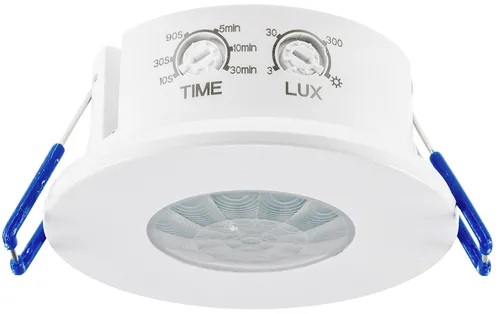 Bewegungsmelder 360° IP65 PIR Decken Einbau, LED geeignet, 8m Detektion, 76x36mm