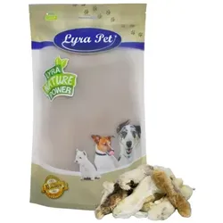 Lyra Pet® Kaninchenpfoten mit Fell 1 kg - Hundefutter - Natürliche Wurmkur mit Fell, ideal für die Magen-Darm-Reinigung und Zahnreinigung. 100% schonend luftgetrocknet, ohne Zusatzstoffe, für gesunde Beschäftigung und artgerechte Fütterung!