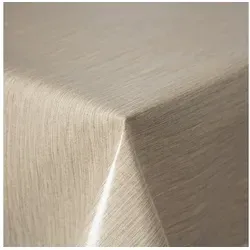 texpot Tischdecke Wachstuch abwischbar Gartentischdecke Wachtstuchtischdecke (1-tlg) beige|braun rechteckig | 130 cm x 260 cm