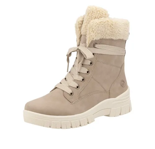 Remonte Damen D0E76 Stiefelette - Braun, 38 EU - Wanderschuhe mit komfortabler Weite, aus echtem Leder und wärmender Thermozwischensohle für optimalen Tragekomfort.