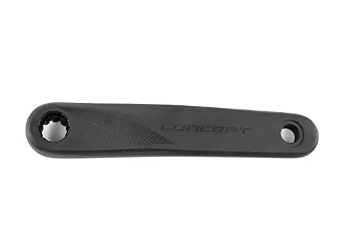 Fahrrad Concept Alu Kurbel Arm ISIS Links 170mm lang schwarz Crank