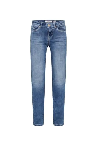 SOCCX Damen Jeans RO:My Regular Fit Blue Vintage, 27, 30