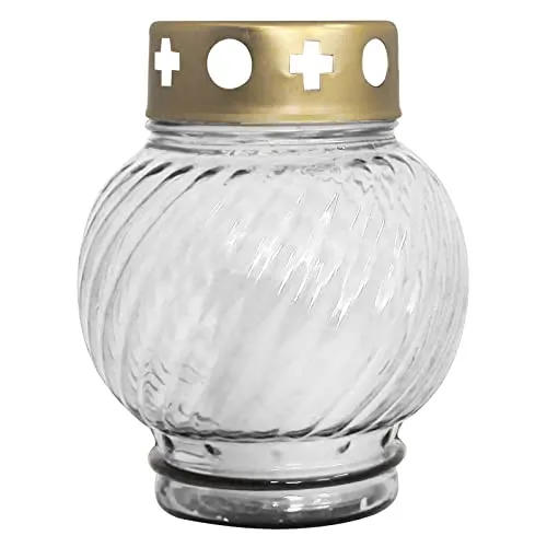 Glasgrablampe transparent mit Brenner Nr. 2 Größe (Ø x H): ca. 110 x 130 mm