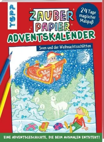 Zauberpapier Adventskalender von Norbert Pautner - Broschiertes Buch für Kinder ab 5 Jahren, mit 48 Seiten voller magischer Überraschungen und kreativer Bastelideen.