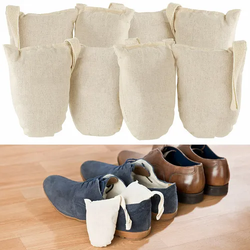 8er-Set ökologische Schuh-Erfrischer aus Baumwolle und Zedernholz