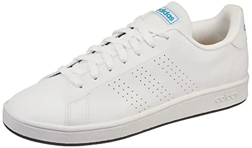adidas Herren Advantage Base Sneaker, FTWR White FTWR White Pulse Blue, 40 2/3 EU
