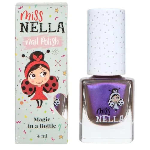 Miss Nella Galactic Unicorn– abziehbarer Nagellack speziell für Kinder, lila, Peel-Off-Formel, ungiftig, wasserbasiert und geruchsneutral