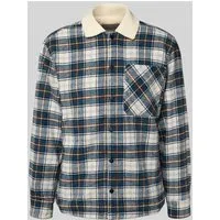 Jack & Jones Regular Fit Hemdjacke mit Futter aus Teddyfell Modell 'ZAC' in Offwhite, Größe XL