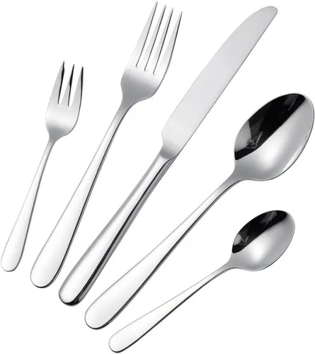 Hanseatic Besteck-Set BASIC (30-tlg), 6 Personen, Edelstahl 18/10, modischer Klassiker