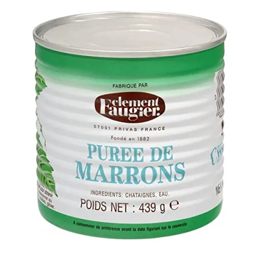 Clément Faugier Maronenpüree 439 g - Pasten & Kochsaucen, originale Maronenpüree aus der Ardeche in Frankreich, ideal für kreative Rezepte und Desserts.