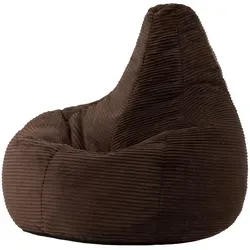 Icon Dalton Sitzsack Cord, Braun in braun von Icon