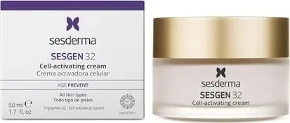Sesderma Sesgen 32 Facial Cream 50 ml - Anti-Aging Pflege - Anti-Faltenprodukte, revitalisierende Gesichtscreme mit innovativer Formel für jugendliche Haut und sichtbare Faltenreduzierung.