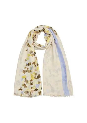 s.Oliver Damen 201.10.101.25.277.2058774 Mode-Schal, Offwhite Placed Print, 1