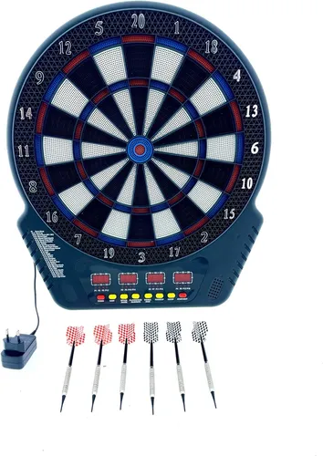 Best Sporting Dartscheibe elektronisch Coventry I - Hochwertige E-Dartscheibe mit LED-Anzeigen, inklusive 12 Dartpfeilen und 27 Spielen für bis zu 16 Spieler