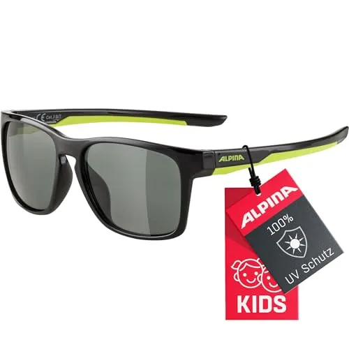 ALPINA FLEXXY COOL KIDS I - Flexible Sonnenbrille für Kinder - Sportbrillen mit 100% UV-Schutz, bruchsicheren Ceramic-Scheiben und einem flexiblen Rahmen für optimalen Tragekomfort und Sicherheit.
