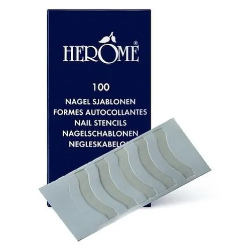 Herome Naegel Nagel-DekorationNagel Schablonen 100 Stk. (0,07 € / 1 Stk.)