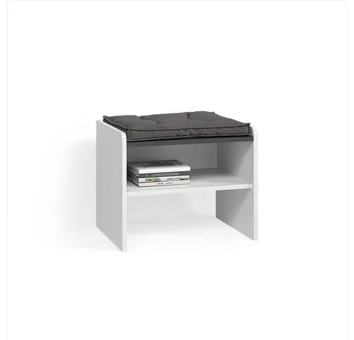 Livinity Esszimmerbank Tiberio, Weiß, 53,5 x 41,1 cm