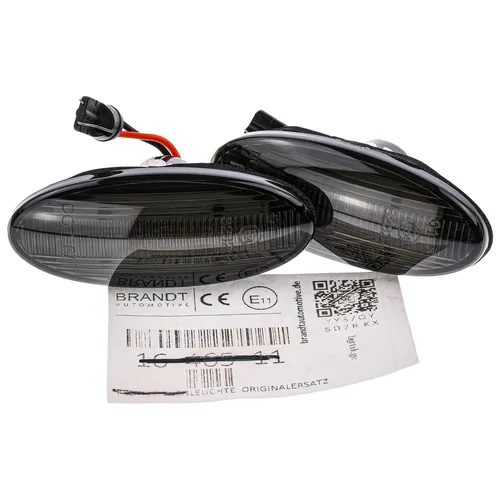 SEITEN BLINKER LED Schwarz für Nissan Cube III Z12 (09-14) - Hochwertige LED Blinkleuchten in Schwarz, TÜV-frei mit CAN-Bus-Technologie. Perfekte Passform für vorne rechts und links, ideal für den professionellen Einsatz. Keine Batterien nötig, 12V Spannung.