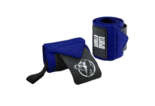 GORILLA SPORTS Handbandage 45x8cm, Baumwolle, mit Klettverschluss, Farbwahl - Gym Wrist Wraps