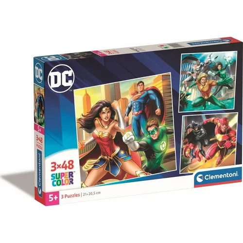 CLEMENTONI Puzzle DC Comics: Justice League 3x48 Teile