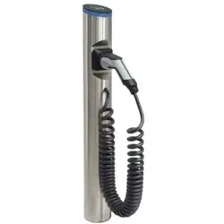 hesotec eSat r20 Ladesäule mit Typ 2 Spiralkabel