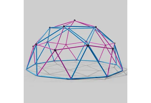 VESKA Klettergerüst Dome Climber - Kinder Kletterkuppel in Blau/Pink - Schaukeln - Robuste Kletterkuppel aus Stahl mit 305 cm Durchmesser, ideal für aktive Kinder ab 3 Jahren. Fördert die motorischen Fähigkeiten und bietet stundenlangen Spielspaß!