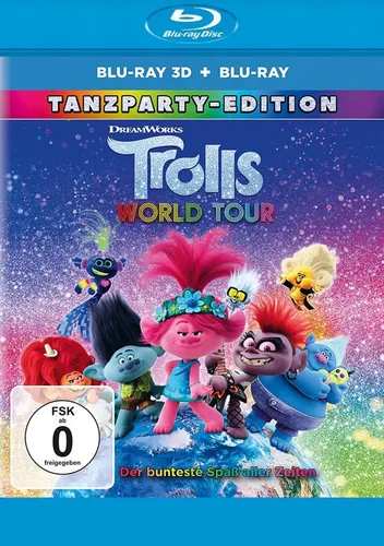 Trolls World Tour - Tanzparty-Edition 3D+2D # 2-BLU-RAY-NEU