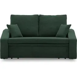 Sofa DORMA mit Schlaffunktion 148x86cm – Flaschengrün