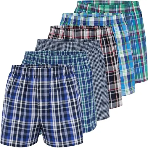 City Life Herren Boxershorts 6er Pack, Größe L - 100% Baumwolle für hohen Tragekomfort: Diese Boxershorts bieten atmungsaktive und hautfreundliche Eigenschaften. Ergonomischer Schnitt sorgt für perfekten Sitz und Bewegungsfreiheit. Praktisches 6er Pack für jeden Bedarf.