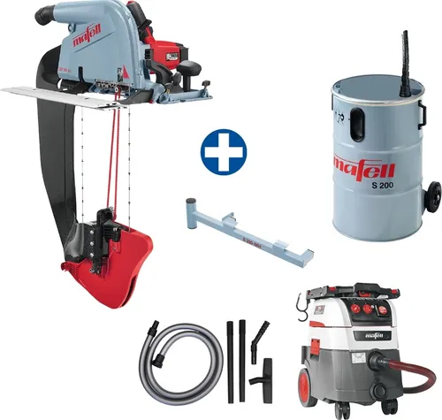 MAFELL Aktionsset Dämmstoff-Seilsäge DSS 300cc mit Absauggerät und Volumensauger