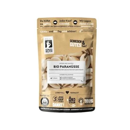 Bremer Gewürzhandel Paranüsse BIO, ganze Paranusskerne, Nüsse ohne Schale, 180g