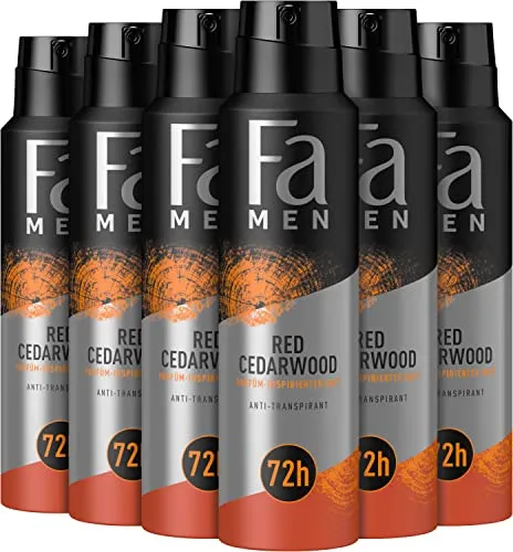Fa Men Deospray Red Cedarwood 6 x 150 ml von Fa