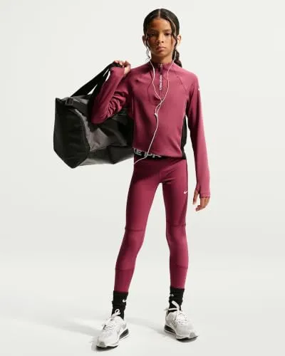NIKE G NP DF Tight OP Leggings für Mädchen, Pink Smoke/White, 12/13 Jahre