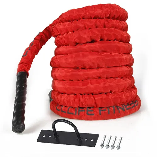 CCLIFE Springseil Battle Ropes Schlachtseil 9m 12m 15m Ø38mm Fitnesse Sport