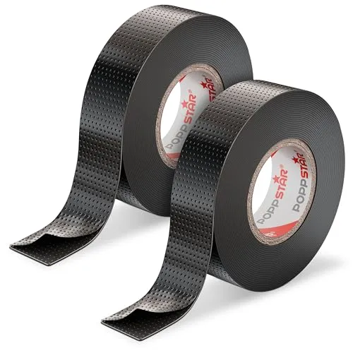 POPPSTAR selbstverschweißendes Isolierband, universal, 5m x 19mm x 0,76mm, schwarz, 2 Rollen