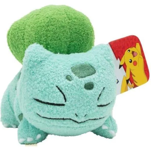 Pokemon Sleeping Plush Bulbasaur 12 cm - Kuscheliger Bulbasaur im Schlaflook, 12 cm groß und aus superweichem Material – ideal zum Kuscheln für kleine Pokémon-Fans ab 2 Jahren.