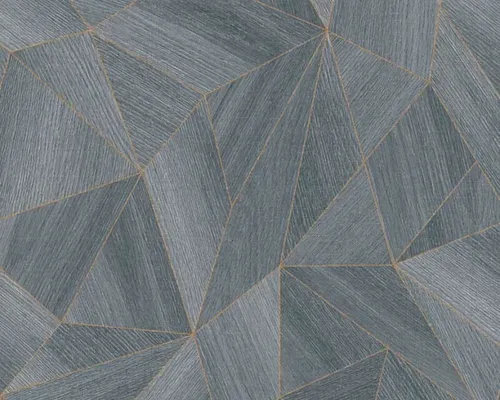 Tapete Vlies Daniel Hechter Grafik Dreieck 3D anthrazit 36133-3 (3,26€/1qm)