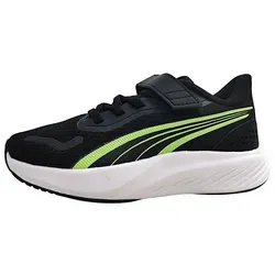 Puma Pounce Lite AC+PS 3116500005 - Stylische Laufschuhe für Kids - Laufschuhe für aktive Kinder, gefertigt aus strapazierfähigem Synthetik mit bequemer Gummisohle für optimale Haftung. Ideal für Sport und Alltag, mit coolem Design in puma black-spring fern-puma white.