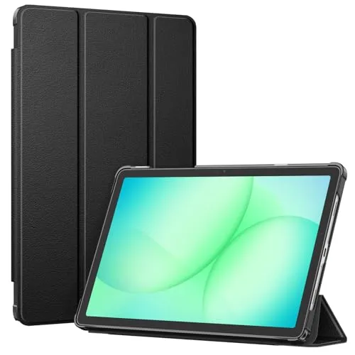 Fintie Hülle für Samsung Galaxy Tab A9 Plus 11 Zoll 2023, Ultradünne Kunstleder Schutzhülle mit Auto Schlaf/Wach Funktion Cover für Tablet A9+ SM-X210/X216/X218, Schwarz